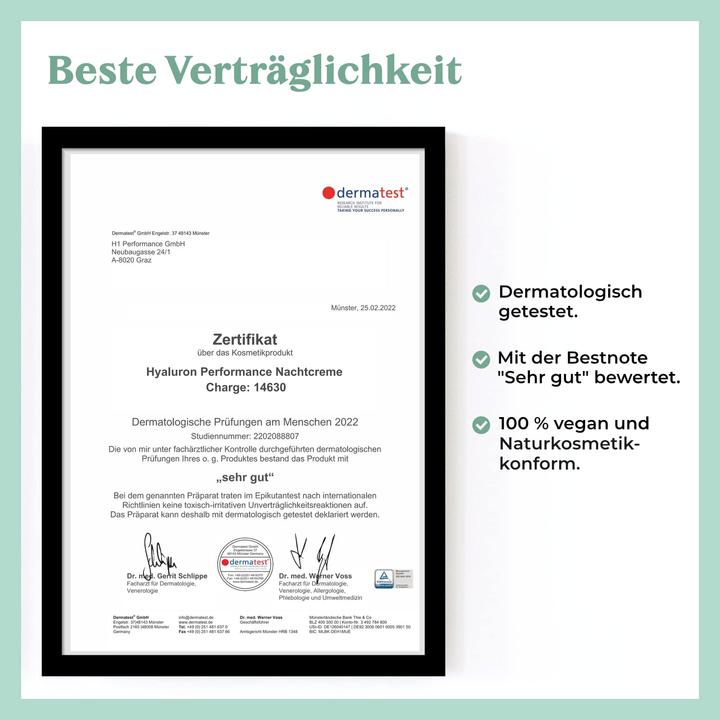 Produktbild Cosphera Hyaluron Nachtcreme 100 Prozent vegan (30 ml, Nachtcreme)