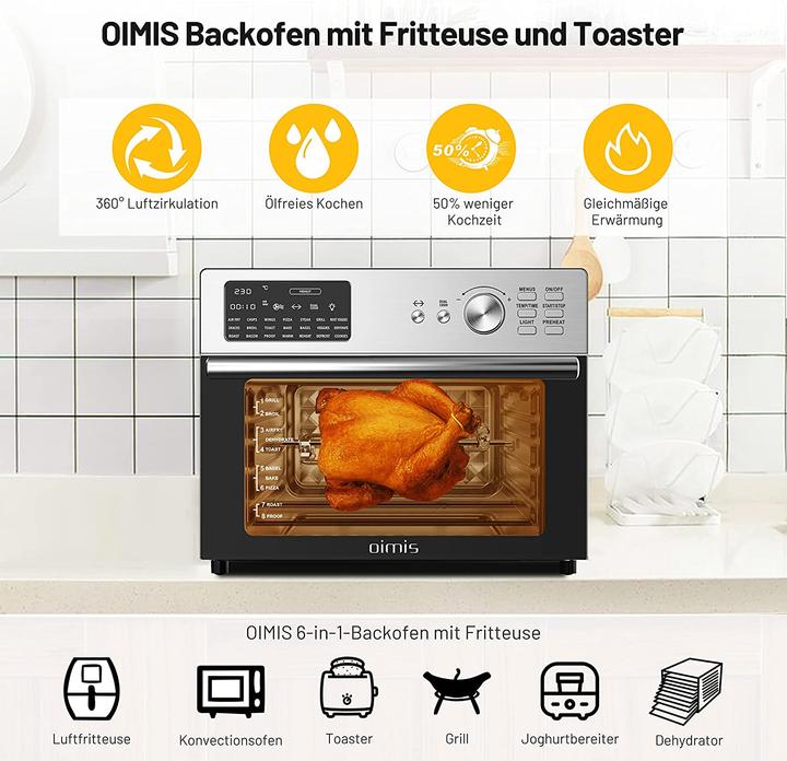 Actual product image Oimis Hot air fryer Oven