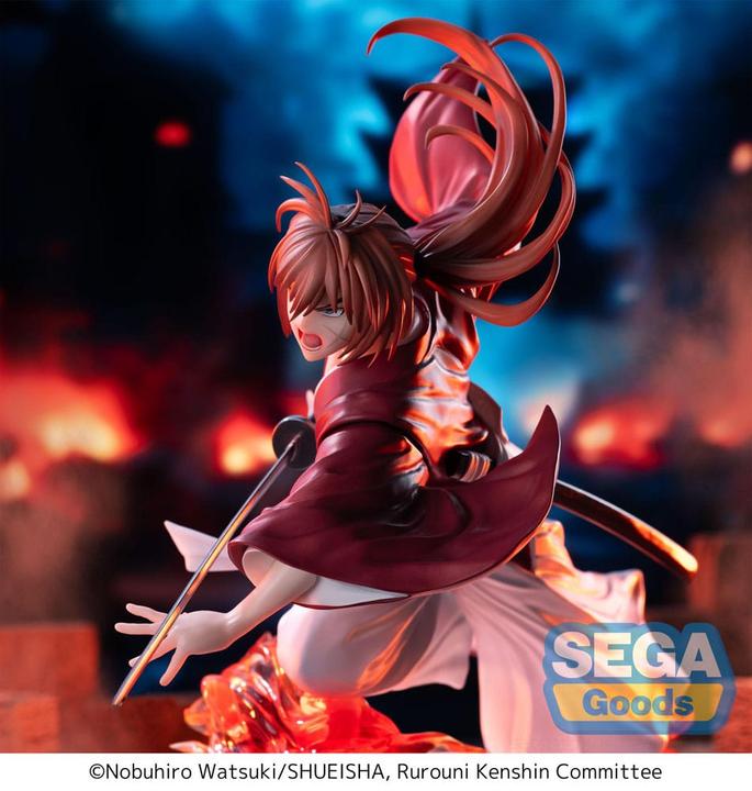 Actual product image Sega Rurouni Kenshin Luminasta PVC Statue "Rurouni Kenshin" "Kenshin Himura" 15 cm