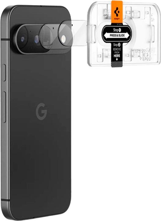Produktbild Spigen EZ Fit Gehärtetes Glass Camera Protector Google Pixel 9 2-Pack (2 Stück, Google Pixel 9)
