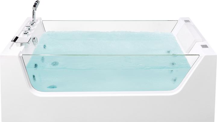 Produktbild Beliani Whirlpool Badewanne weiss freistehend rechteckig 170 x 80 cm OYON (80 cm, 170 cm)