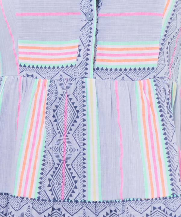 Produktbild Joe Browns Neon Striped Jacquard Flared Sleeve Tunic Mini Dress (6)
