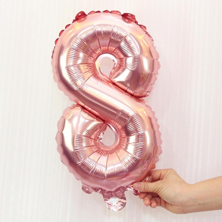 Immagine prodotto Ueli Express Palloncino in foil numero 8 40cm rosa