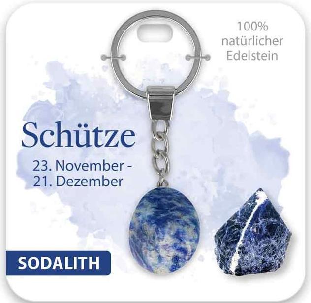 Produktbild BB Klostermannn Schlsselanhnger Edelstein Sodalith Schtze