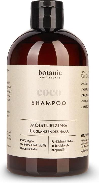 Botanic Switzerland coco | Shampoo für glänzendes Haar (500 ml, Flüssiges Shampoo)