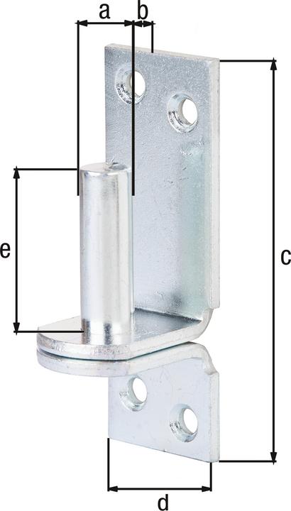Productafbeelding GAH Klem DII op plaat 13x25mm galv. verzinkt dikke film gepassiveerd (Klem, 10 Pcs.)