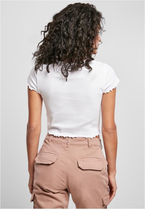 Produktbild Urban Classics Ladies Cropped Button Up Rib Tee (XL)