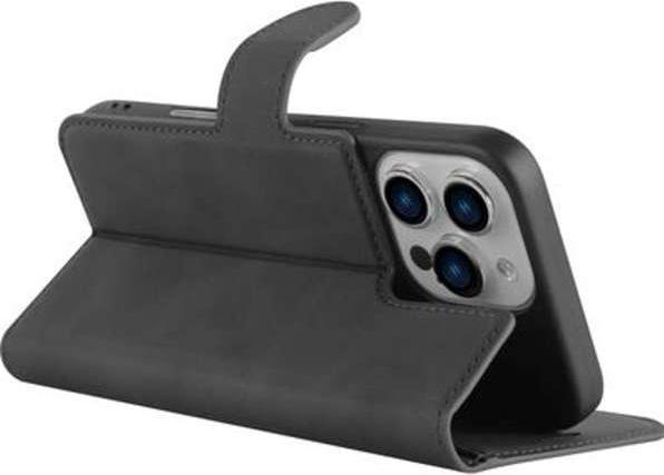 Immagine prodotto Just in Case Custodia a libro Premium in pelle di maiale nera per Apple iPhone 16 Pro (Apple iPhone 16 Pro)