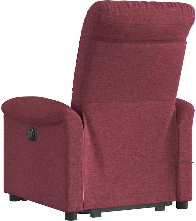 Produktbild VidaXL Elektrischer Massagesessel mit Aufstehhilfe Weinrot Stoff