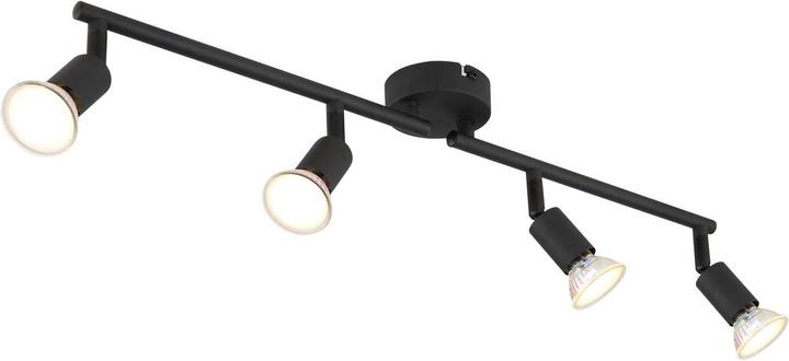 Image du produit Globo Matrix Projecteur 4x noir mat, métal 13cm 57991-4S