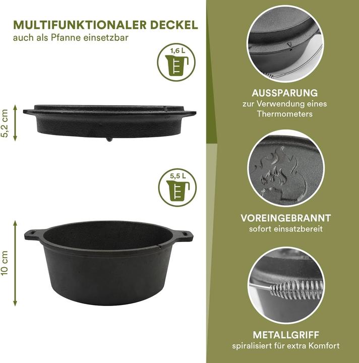 Actual product image Skandika Dutch Oven Flame Master