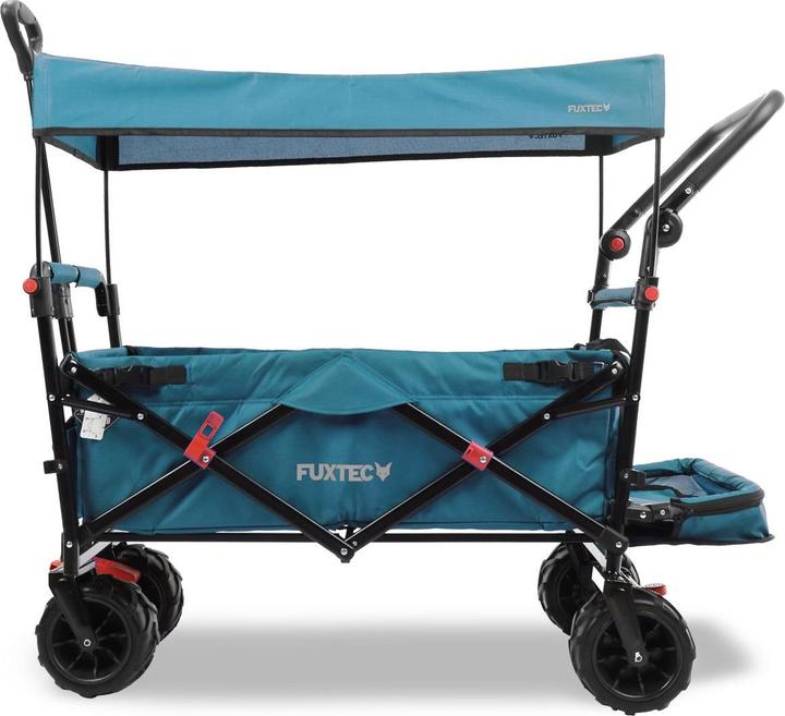 Actual product image Fuxtec Strand-Bollerwagen FX-CTB800 mit UV-geschütztem Sonnendach,Schiebegriff & Innenraumverlängeru