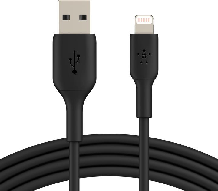 Image du produit Belkin BOOST CHARGE LIGHTNING SUR CÂBLE USB-A, 2M, Noir (2 m, USB 2.0)