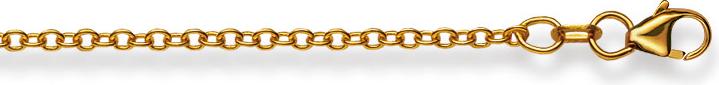 Image du produit Natsumi Schmuck Collier en or jaune 9K/375 Ancre ronde 2mm (375/9 K Or jaune, 40 cm)