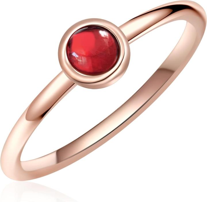 Produktbild Glanzstücke München Damen Sterling Silber Granat roségold - 11094 (50, 925 Silber)