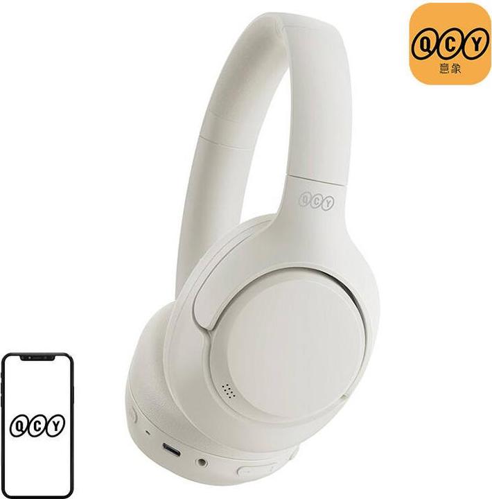 Actual product image QCY Słuchawki bezprzewodowe H3 (białe) (ANC, 60 h, Wireless)