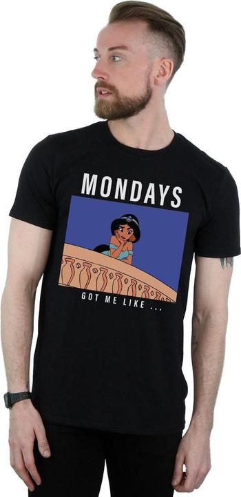 Immagine prodotto Disney Princess Jasmine Mondays Got Me Like Maglietta Uomo (3XL)