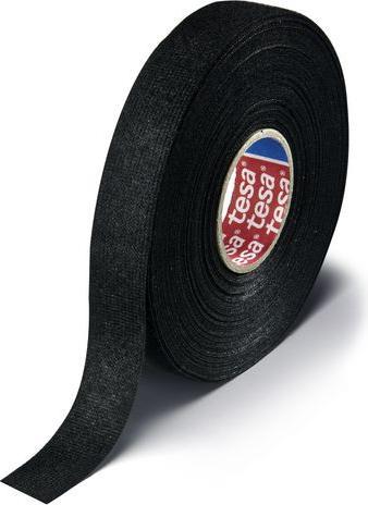 Produktbild tesa Gewebeband für Kabelbündelung, 19mm x 15m, Schwarz (19 mm)