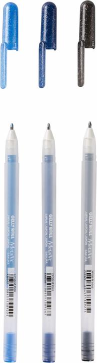Actual product image Sakura GELLY ROLL - Gel Pen "Metallic" (Multicoloured, 3 x)
