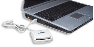 Productafbeelding Manhattan Smartcardlezer - USB - wit (USB)
