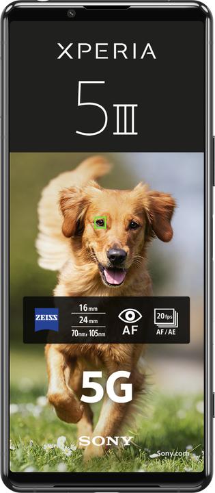 Image du produit Sony Xperia 5 III (128 Go, Noir, 6.10", Double SIM hybride, 12 Mpx, 5G)