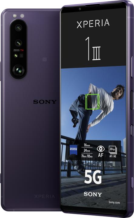 Sony Xperia 1 III (256 GB, Viola, 6.50", Doppia SIM Ibrida, 12 Mpx, 5G)