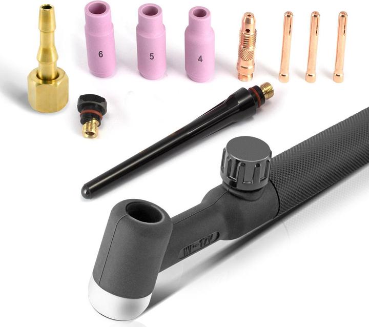 Actual product image Stahlwerk Welding torch Lift-Tig torch WP-17V 4m hose package 9mm mandrel