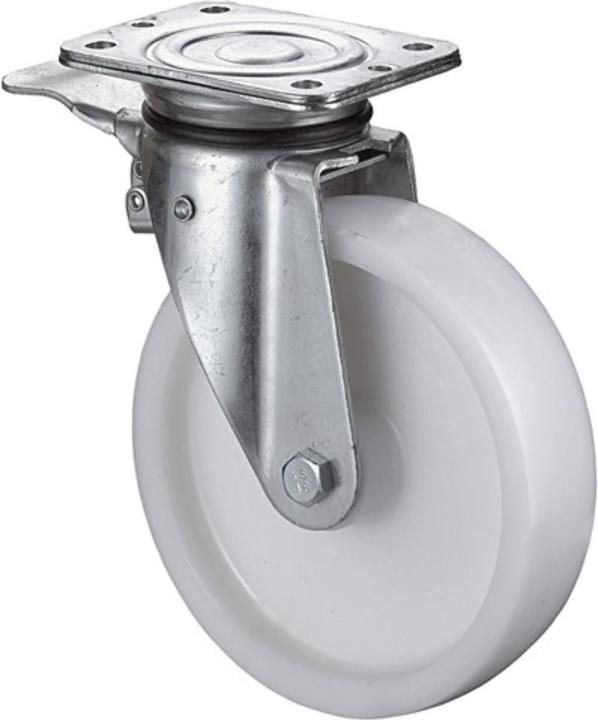 Image du produit BS Rollen Roulette pivotante de charge lourde D. de la roue 125 mm cap. charge 600 kg avec bloqueur plastiq...