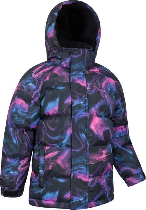 Actual product image Mountain Warehouse Childrens/Kids Snow II Printed Water Resistant Padded Jacket (158)