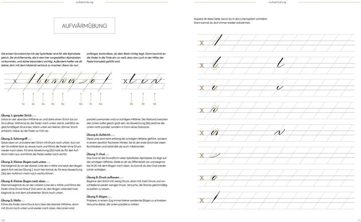 Produktbild Kalligrafie Alphabete – Das praktische Übungsheft (Deutsch, Natascha Safarik, 2021)