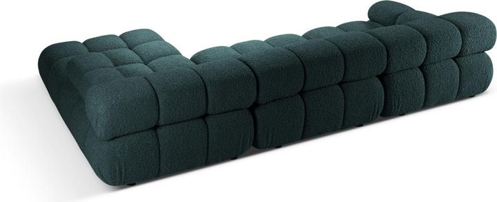 Actual product image Micadoni Velvet Modular Right Corner Sofa, "Bellis", 4 Seats, 282x155x70 Made in Europe (Corner sofa)