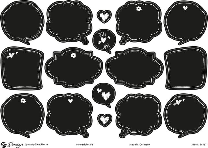 Actual product image Avery Deco stickers