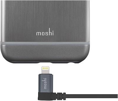 Image du produit Moshi Câble Lightning vers USB avec connecteur de 90 degrés - Noir (1.50 m, USB 2.0)