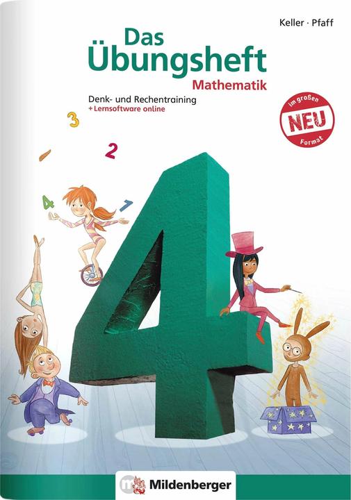 Actual product image Das Übungsheft Mathematik 4 - Überarbeitete Neuauflage - DIN A4 (German, Karl-Heinz Keller, Peter Pfaff, Nina Simon, Hendrik Simon, 2024)