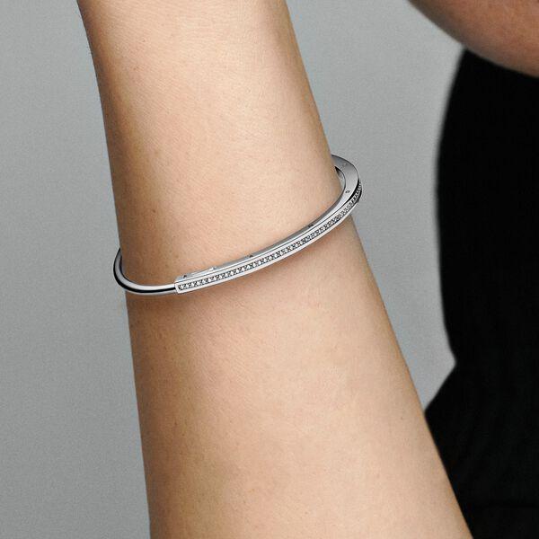 Produktbild Pandora Armreif Signature PavÃ© (19 cm, Sterling Silber 925)