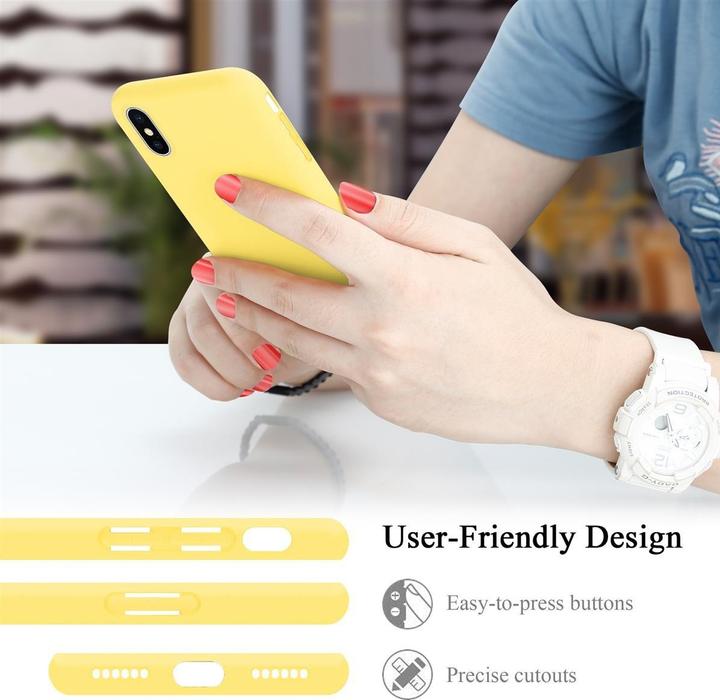 Actual product image Cadorabo TPU Liquid Silicone Case Cover (Apple iPhone X)