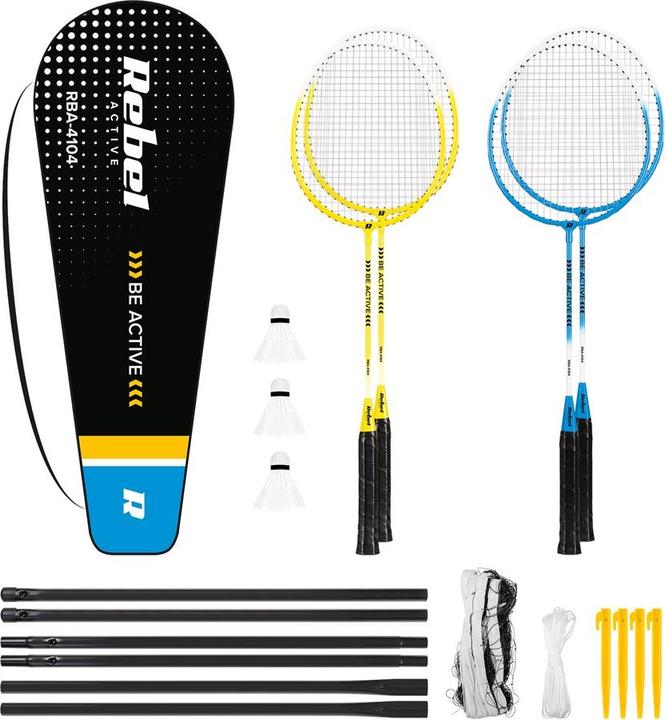 Produktbild Rebel Badminton-Set mit Netz ACTIVE
