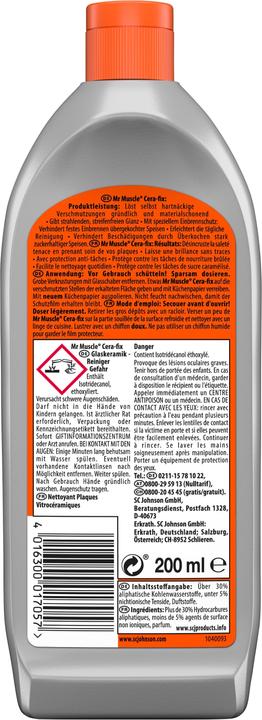 Image du produit Mr Muscle Cera-fix, nettoyant pour vitres et céramiques