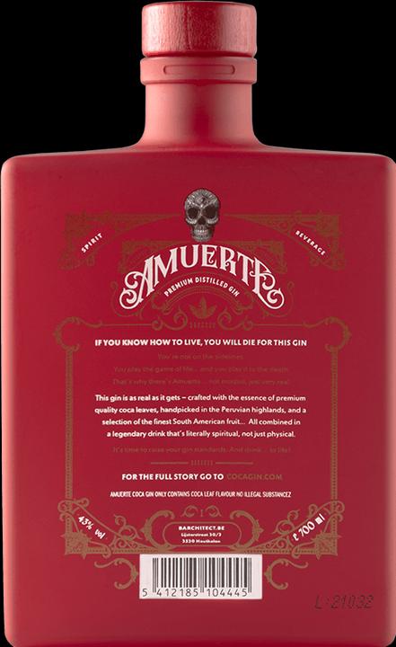 Image du produit Amuerte Gin Coca Leaf Édition Rouge (1 x 70 cl)