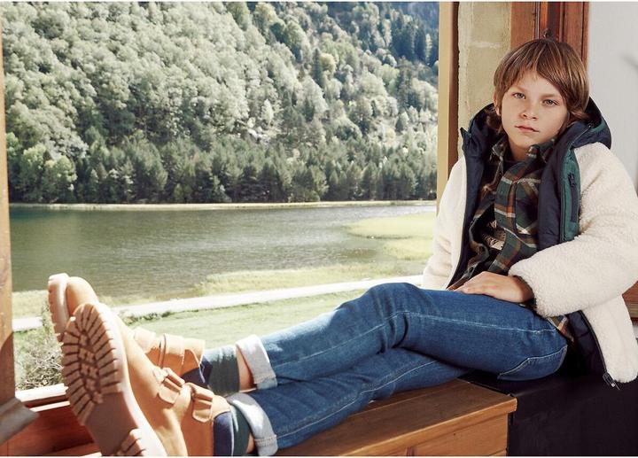 Produktbild La Redoute Collections Gefütterte Lederboots mit Klettverschluss (26)