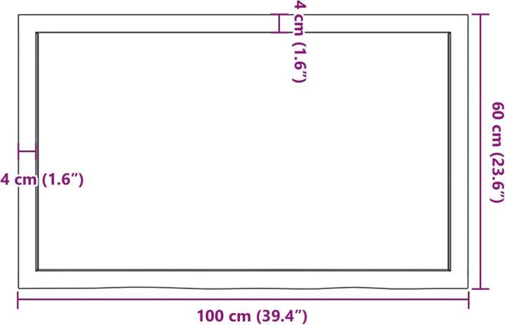 Actual product image VidaXL Gianna (100 x 4 x 60 cm)