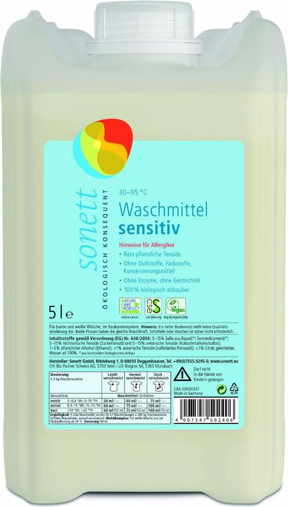 Sonett Waschmittel sensitiv (95 Waschgänge, Flüssig)