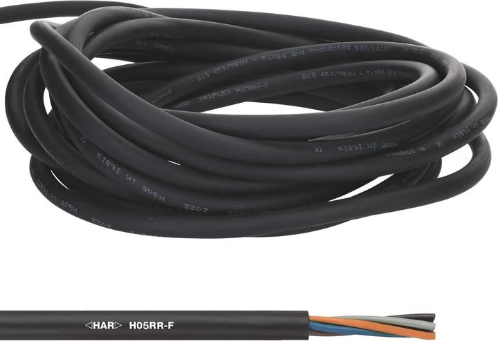 Produktbild Lapp 10 Meter 1600205 H05RR-F 2x1,5 mm² Gummileitung flexibel ohne Schutzleiter I dünnes Gummikabel (10 m)