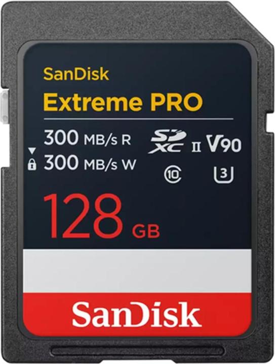 SanDisk Extreme PRO UHS-II V90 (128 GB, SDXC, U3, UHS-II)