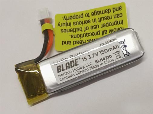 Actual product image Blade LiPo single cell 150 mAh 3.7 Volt ( 70 S) (3.70 V, 150 mAh)