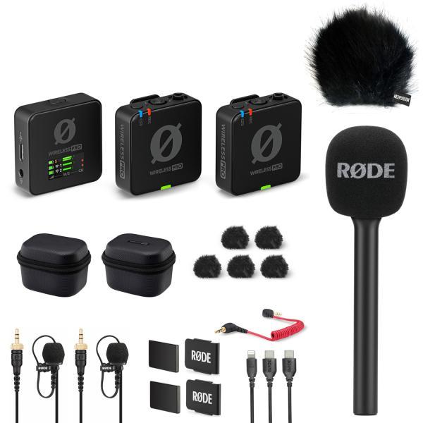 Produktbild RØDE Wireless Pro Mikrofon-Set mit Handadapter und Windschutz Schwarz