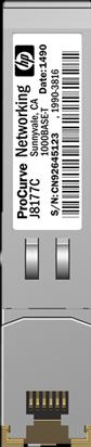 Actual product image HPE X120 1g Sfp Rj45 T