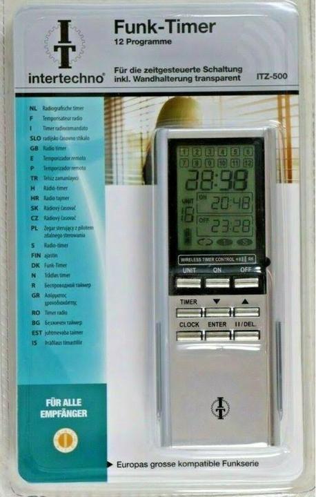 Produktbild intertechno Funk-Timer-Handsender ITZ-500 (Gerätespezifische Fernbedienung)