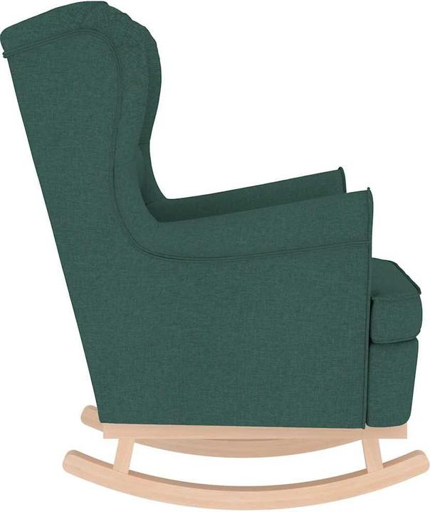 Productafbeelding VidaXL Schommel fauteuil Donkergroen 74x90x102 cm stof Relax fauteuil Lounge fauteuil