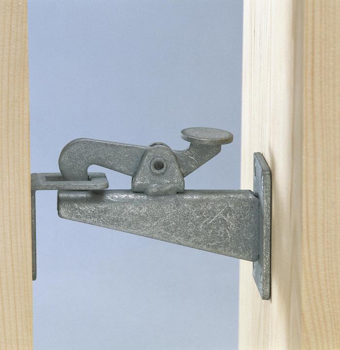 Actual product image GAH Gate stop hot-dip galvanised steel with counter plate 100 mm (1 Piece)